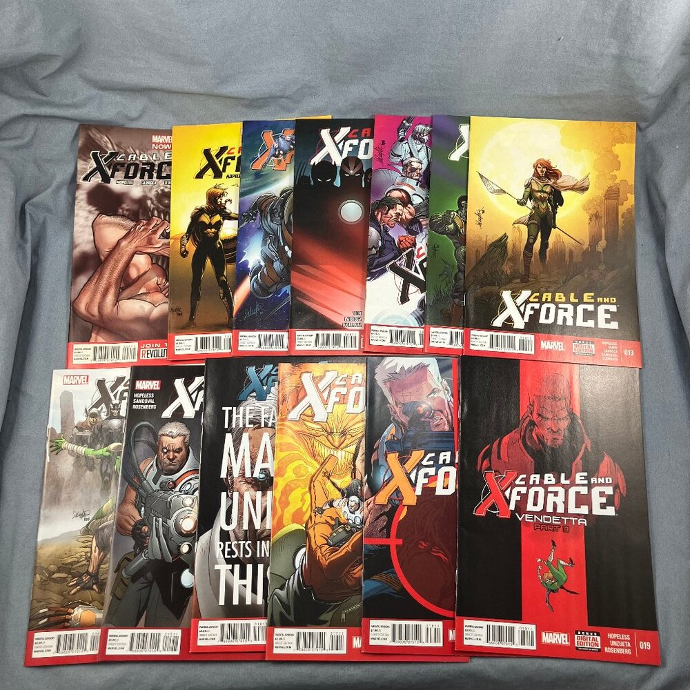 Cable and X-Force Marvel Comics 2013-14 Lot of 13 Assorted Issues #2+